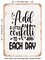 DECORATIVE METAL SIGN - Add a Little Confetti to Each Day - Vintage Rusty Look